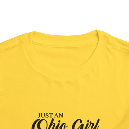 Toddler Tee Ohio Girl in North Carolina World Design Shirt