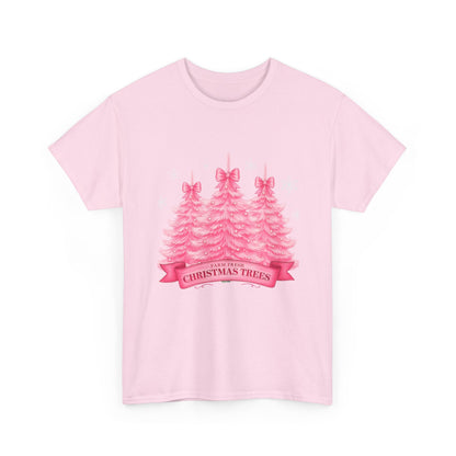 Farm Fresh Pink Christmas Tree Tee