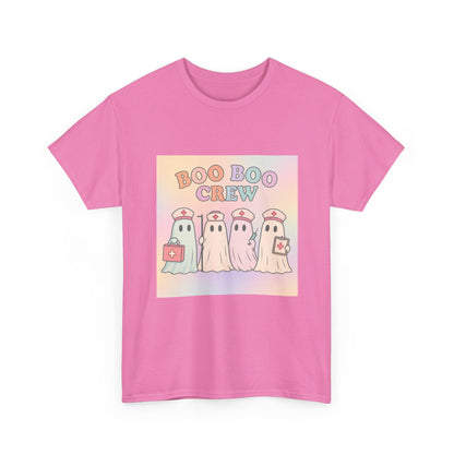 Boo Boo Crew Nurse Ghost T-Shirt – Cute Pastel Halloween Medical Tee