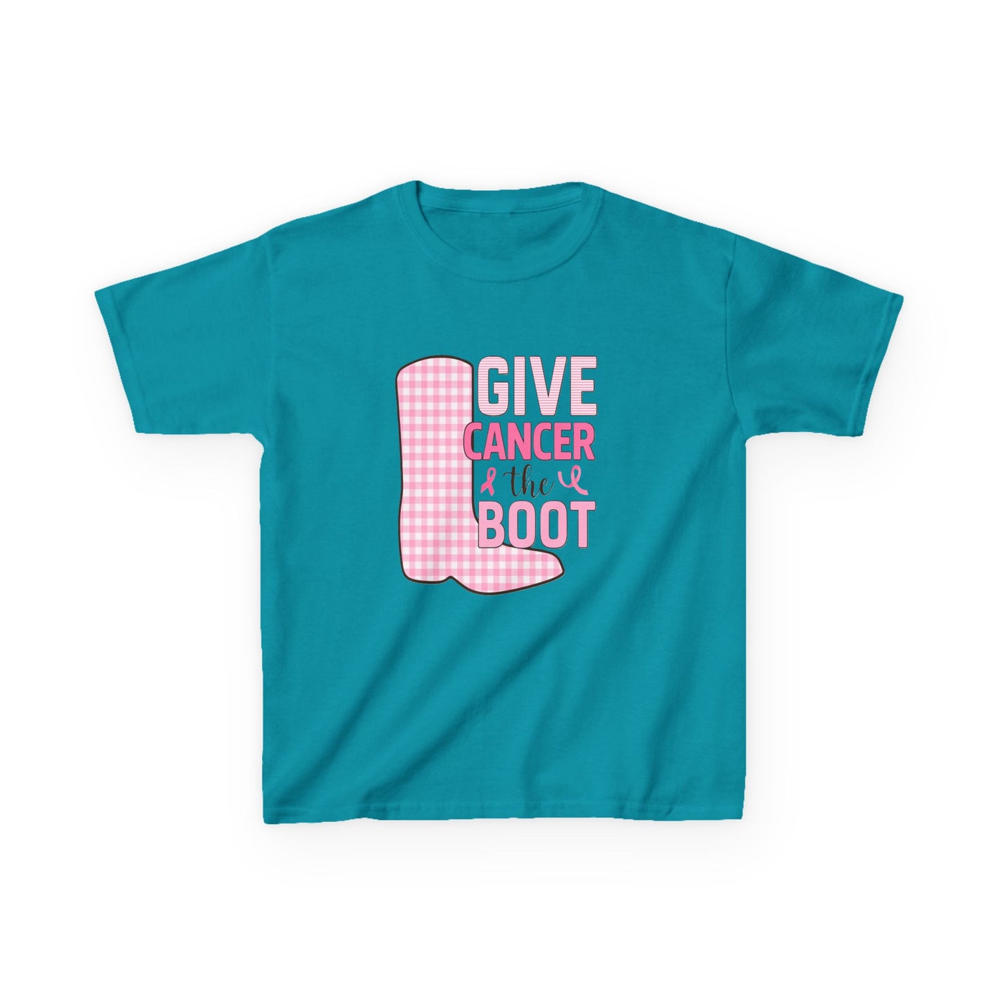 Give Cancer the Boot: Dinosaur Christmas Tee