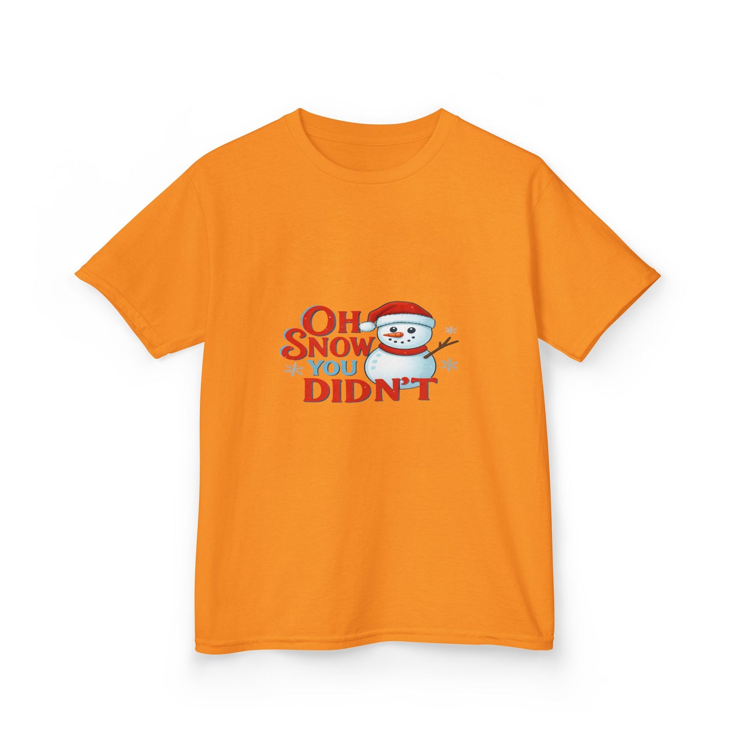 Oh Snow You Didn't! Snowman Dino Christmas Tee