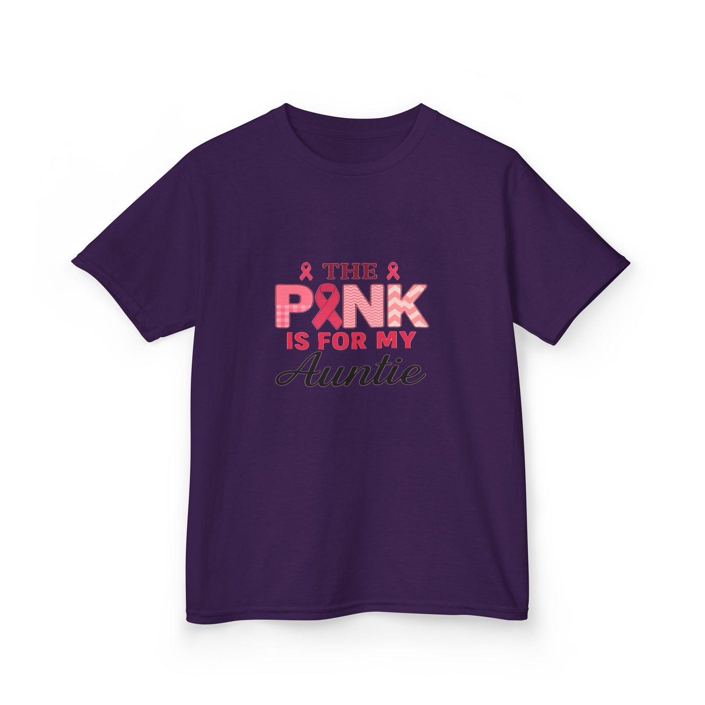 Pink Ribbon Auntie Dinosaur Christmas Tee