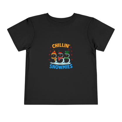 Chillin' with My Snowmies Toddler Christmas Tee