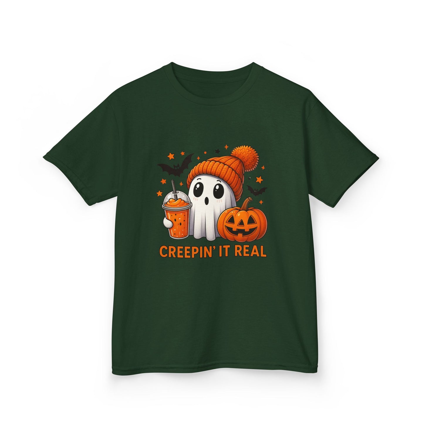 Creepin' It Real Ghost Kids Halloween Tee
