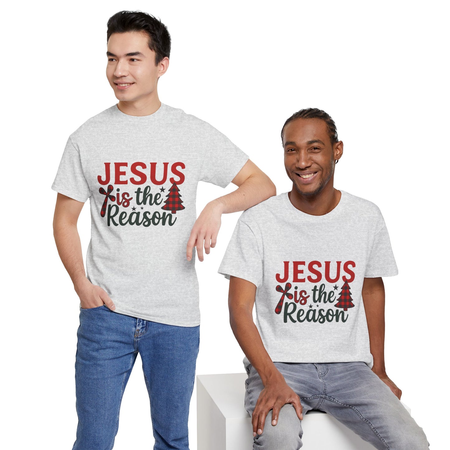 Jesus is the Reason Christmas Tee - Faith-Based Holiday Gift
