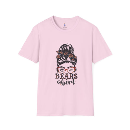 Bears Girl Graphic Tee, Cute Unisex Shirt, Casual Wear, Gift for Her, Funny T-Shirt, Everyday Style, Birthday Gift