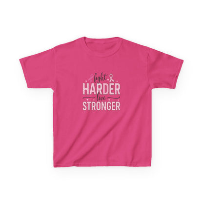 Fight HARDER Live STRONGER - Breast Cancer Awareness Tee