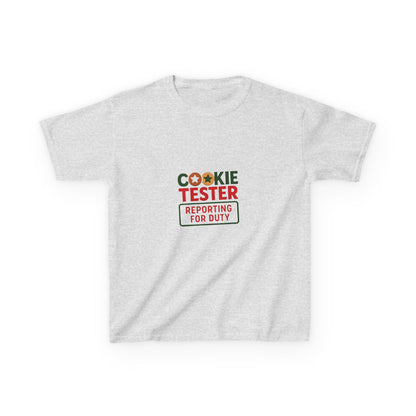 Cookie Tester Dino Tee - Reporting for Duty! Kids Christmas