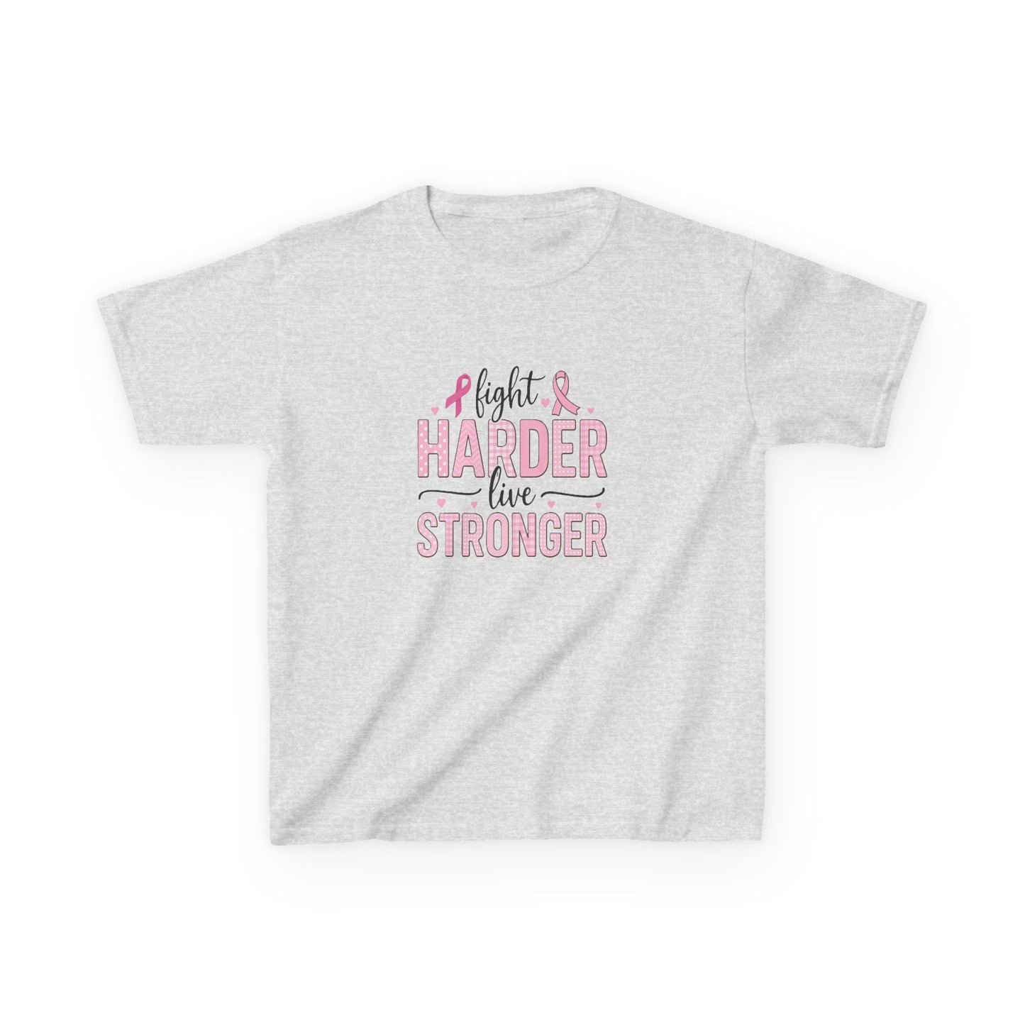 Fight HARDER Live STRONGER - Breast Cancer Awareness Tee