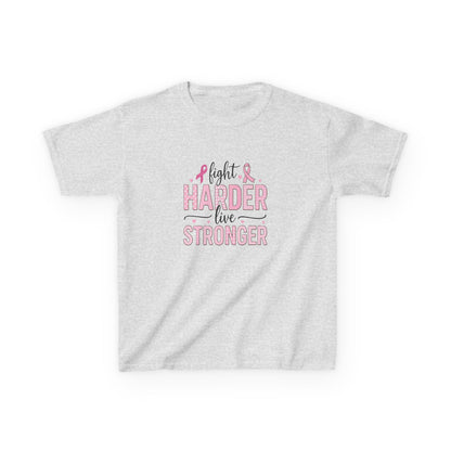 Fight HARDER Live STRONGER - Breast Cancer Awareness Tee