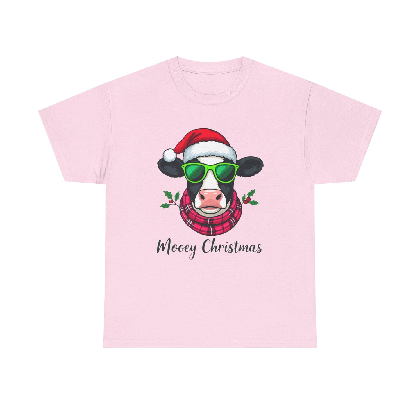 Moovey Christmas Cow Tee - Festive Holiday Cheer