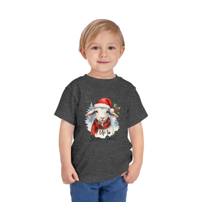 Up to Snow Good Goat Toddler Christmas Tee