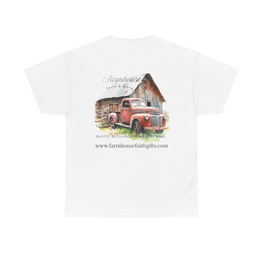 Rustic Farmhouse Unisex Tee, Country Style Shirt, Vintage Truck Tee, Back to Nature Apparel, Ideal Gift for Farm Lovers