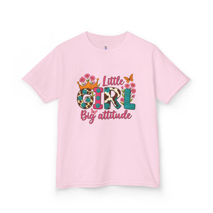 Little Girl Big Attitude Tee - Fun Kids Shirt, Birthday Gift, Casual Outfit, Girls Fashion, Playtime Wear