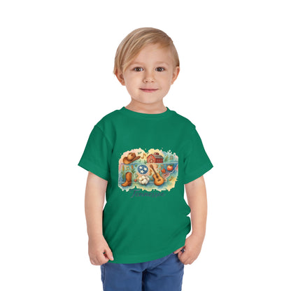 Toddler Tee Tennessee Watercolor Illustration