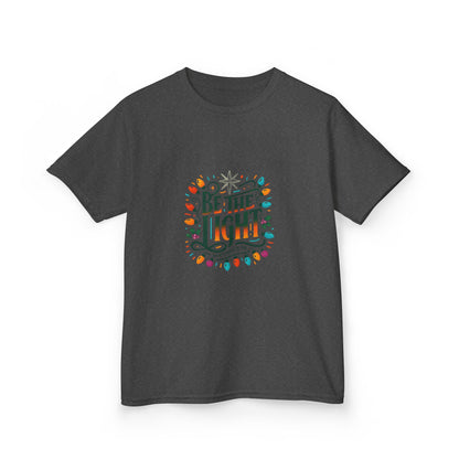 Be the Light Christmas Dinosaur Kids Tee