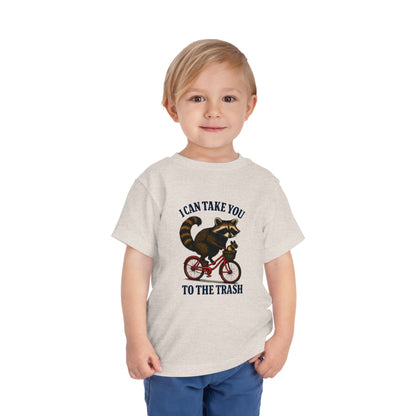 Raccoon Bike Ride Toddler Christmas Tee