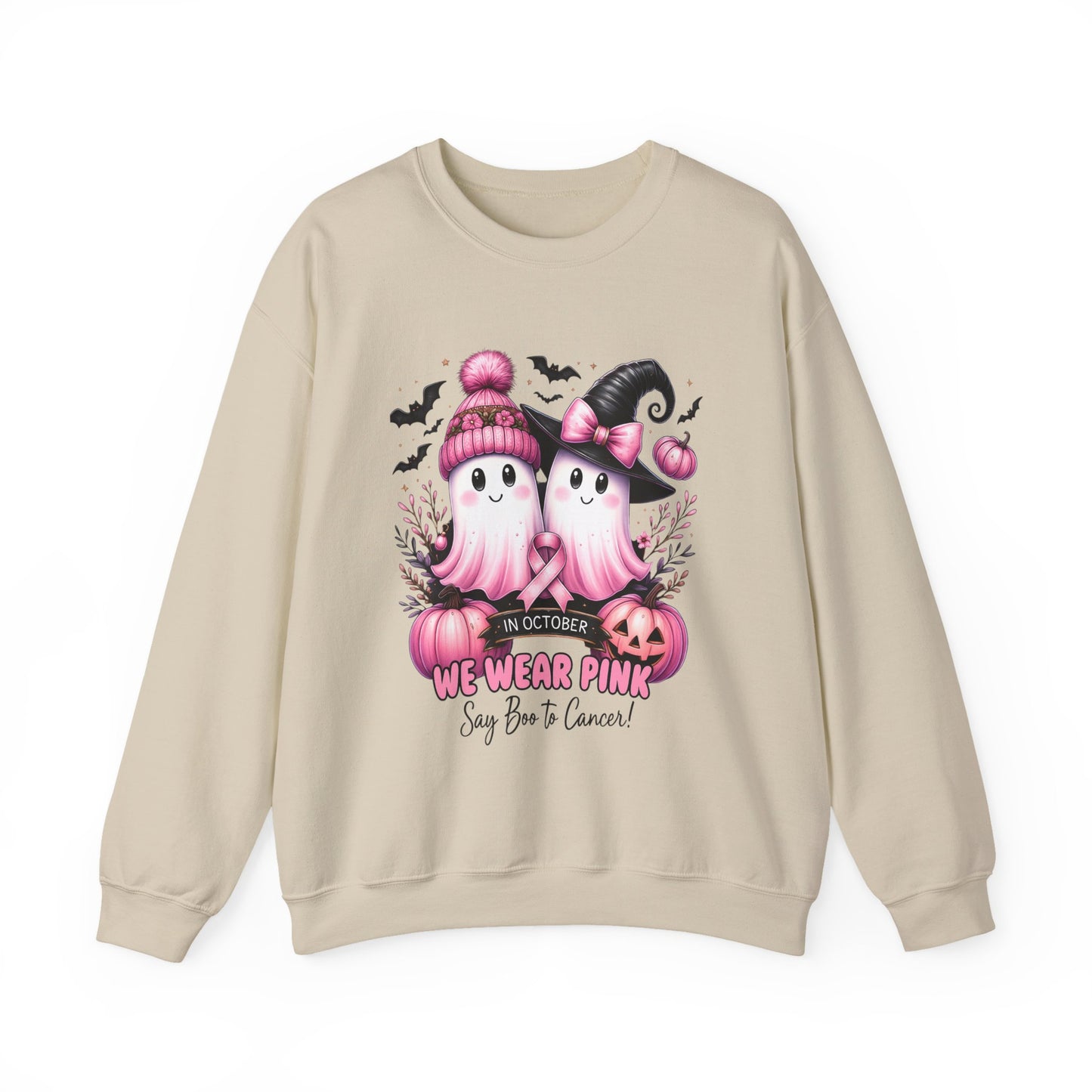 Boo-tiful Breast Cancer Awareness Halloween Crewneck