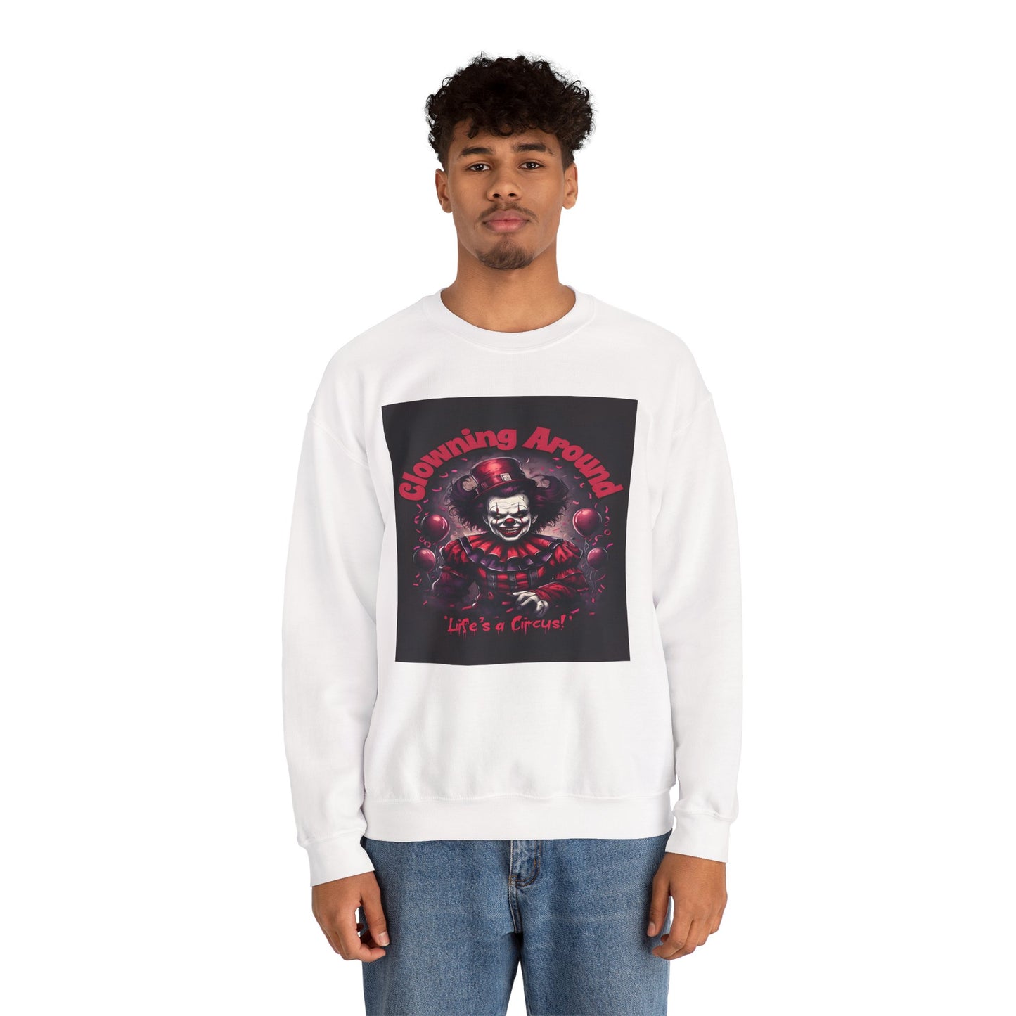 Creepy Clown Halloween Sweatshirt - Onna Thread's