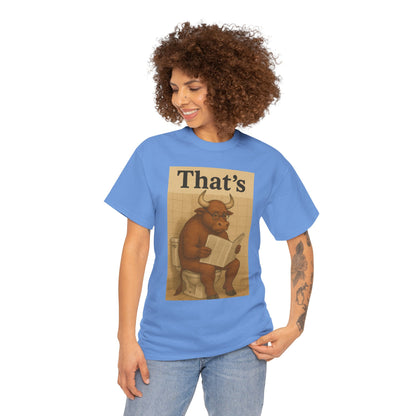 Bull on Toilet Unisex Tee