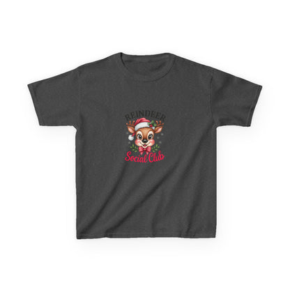 Reindeer Social Club Kids Christmas Tee