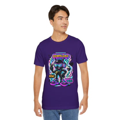 Download Now! Retro Gamer Alien T-Shirt — Neon Vaporwave Gaming Tee