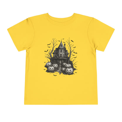 Spooky Halloween House Toddler Christmas Tee