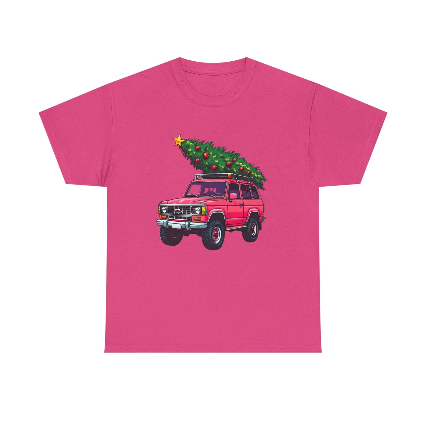 Pink SUV Christmas Tree Tee