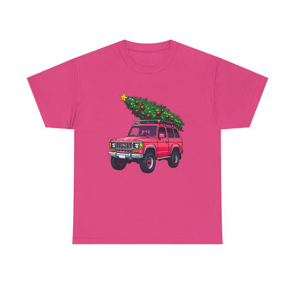 Pink SUV Christmas Tree Tee