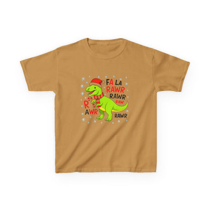 Holiday Dinosaur Kids Tee, Christmas Shirt, Fun Dinosaur T-Shirt, Kids Party Outfit, Cute Graphic Tee, Gift for Kids