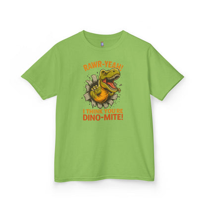 Dino-Mite Kids Tee - Fun Dinosaur T-Shirt for Boys and Girls, Perfect for Birthdays, Everyday Play, Dinosaur Lovers, Casual Wear