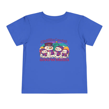 Chillin' with Snowmies Toddler Christmas Tee
