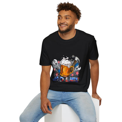 Camiseta gráfica "Papá Vida", camiseta unisex de estilo suave, regalo para el Día del Padre, ropa para amantes de la cerveza, ropa informal de fin de semana, regalos para papá