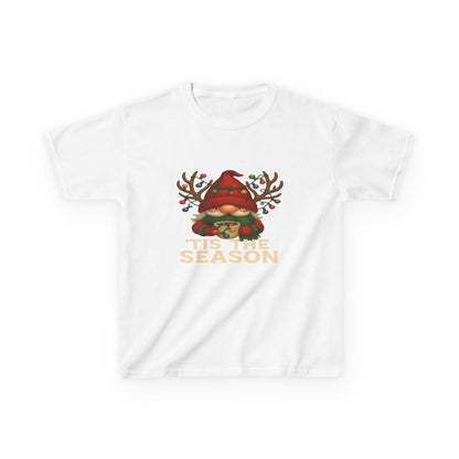 Gnome Dino 'Tis The Season Kids Christmas Tee