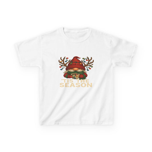 Gnome Dino 'Tis The Season Kids Christmas Tee