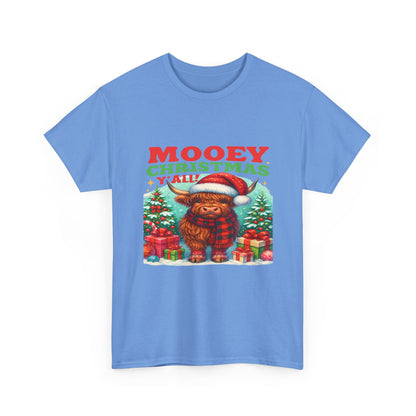 Christmas Highland Cow Tee