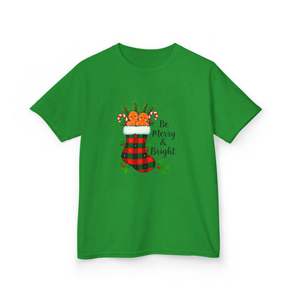 Dino Merry & Bright Christmas Tee - Kids Holiday Shirt