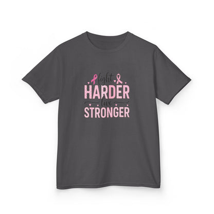 Fight HARDER Live STRONGER - Breast Cancer Awareness Tee