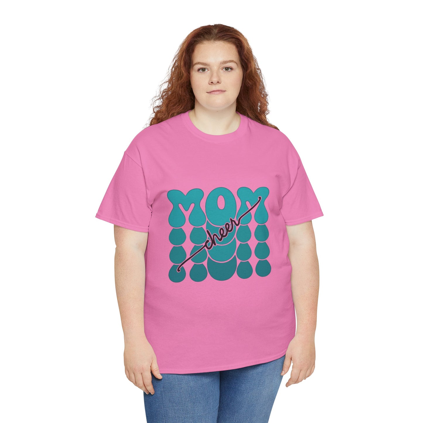 MOM Cheer – Turquoise Spirit Tee