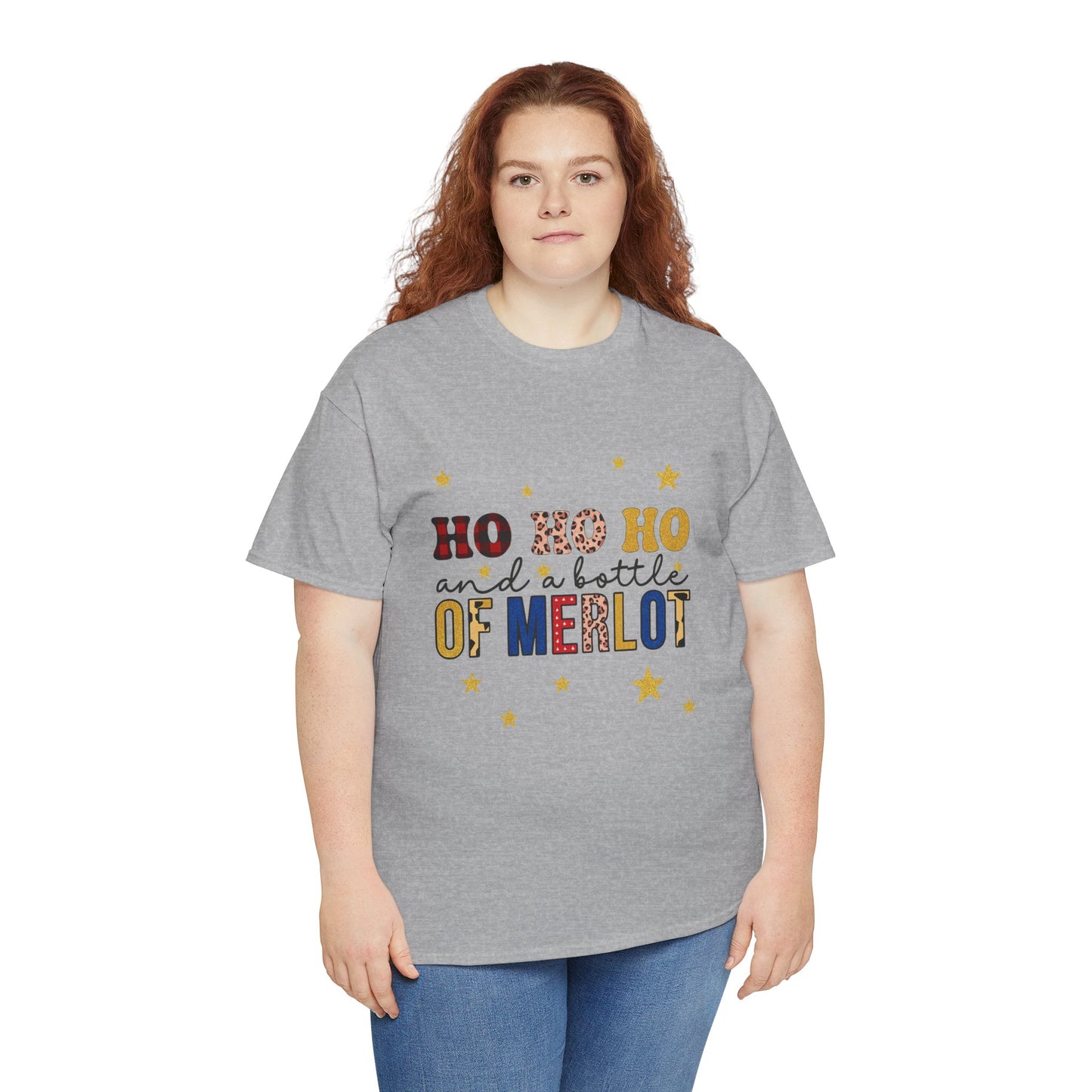 HO HO HO & Merlot Christmas Tee