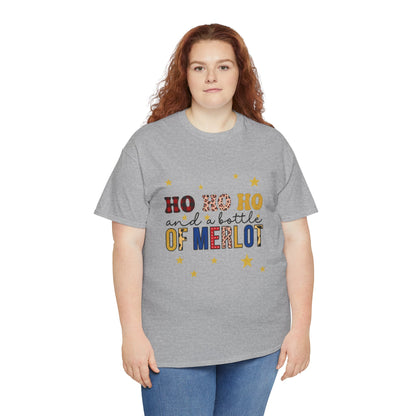 HO HO HO & Merlot Christmas Tee