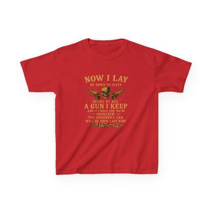 Now I Lay Me Down: Skull & Guns Kids Tee