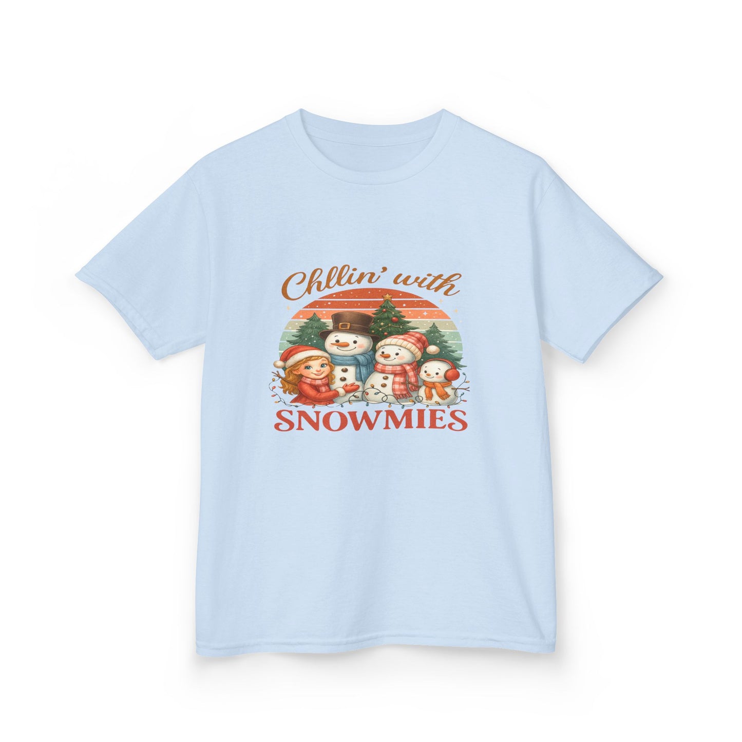 Chillin' with Snowmies Kids Christmas Tee
