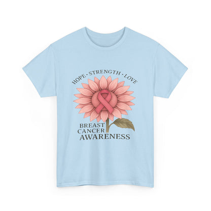 Hope Flower Breast Cancer Awareness Tee
