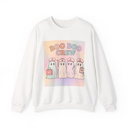 Boo Boo Crew Halloween Ghost Nurse Sweatshirt
