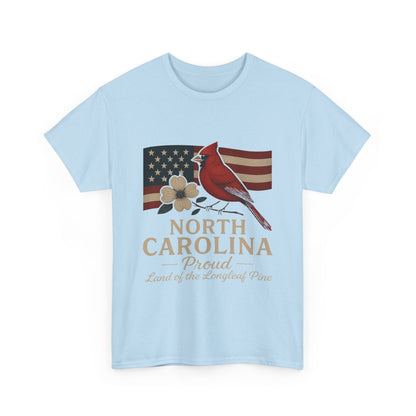 NC Pride: Cardinal, Dogwood & State Flag Tee