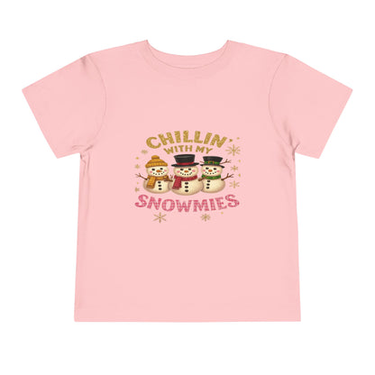 Chillin' with Snowmies Toddler Christmas Tee