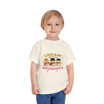 Chillin' with Snowmies Toddler Christmas Tee