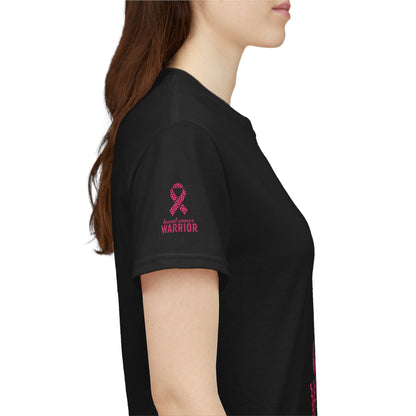 Breast Cancer Warrior Tee, Inspirational T-Shirt for Survivors, Supportive Gift for Cancer Awareness Events, Unisex Cotton Top, [...]