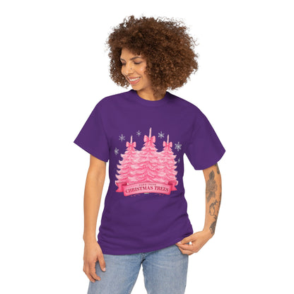 Farm Fresh Pink Christmas Tree Tee